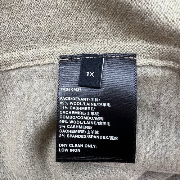 LAFAYETTE 148 NEW YORK Cardigan Pistachio Melange Wool Blend Belted 1X NEW - Picture 14 of 16